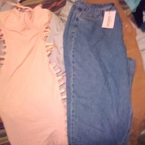 Dress by House London size small and free pair of Work Khakis